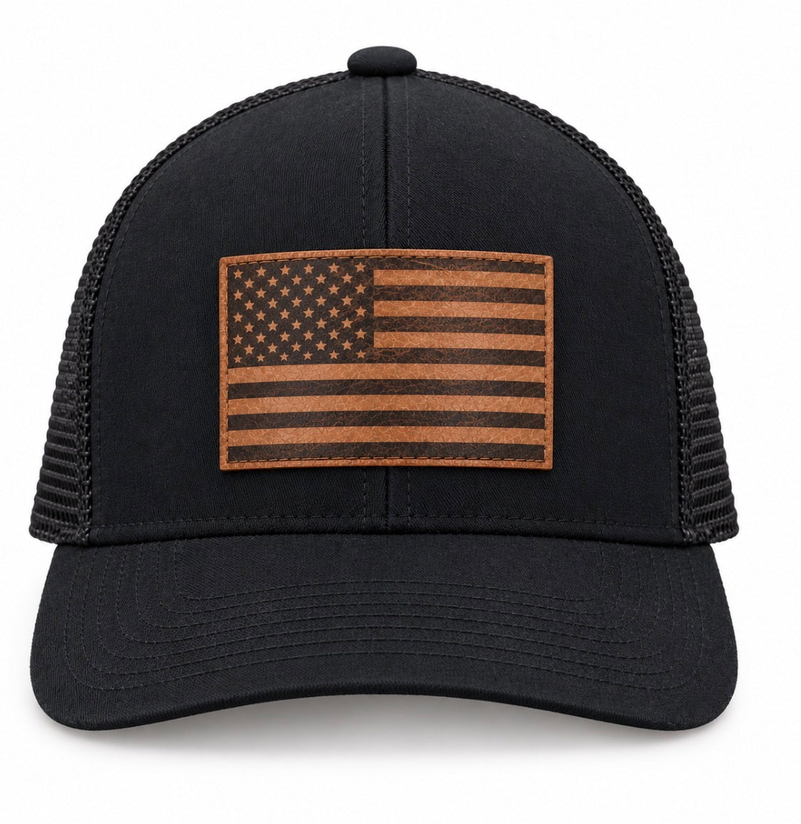 Richardson 112 American Flag Leather Patch Hat 🇺🇸