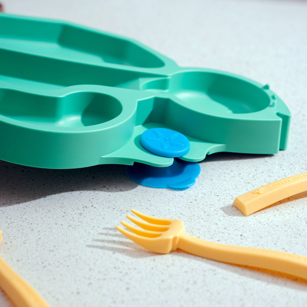 Turtle Training Plate and Utensils