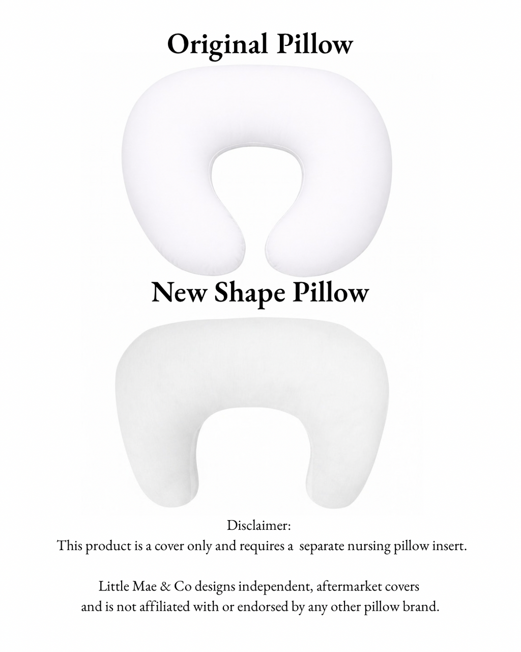 Beige Gingham Ruffle Nursing Pillow Cover