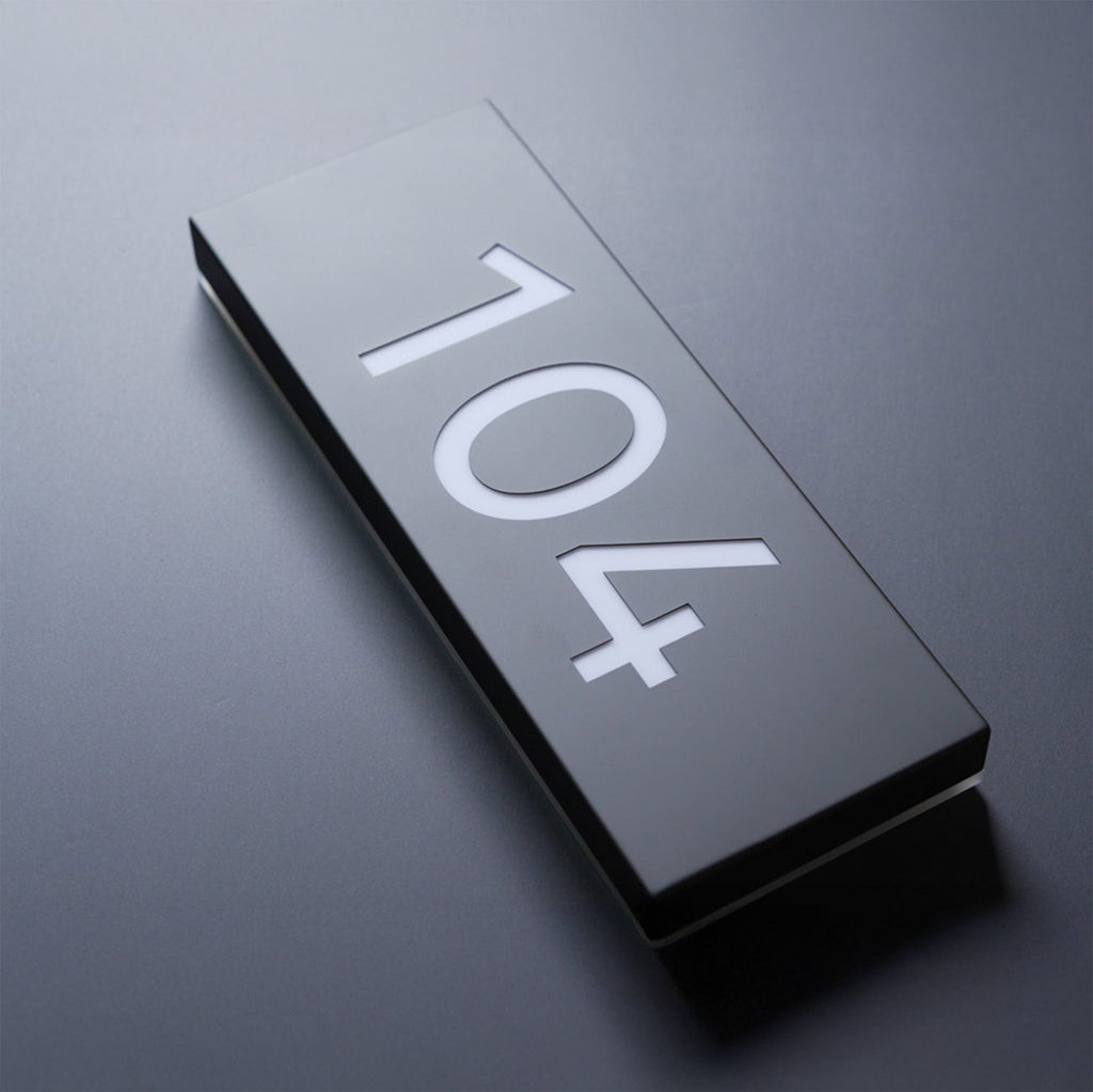 Metal Backlit Address Plaque – Custom LED House Address Sign